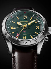 Relógio Seiko SBEJ005 GMT Automático 39.5mm